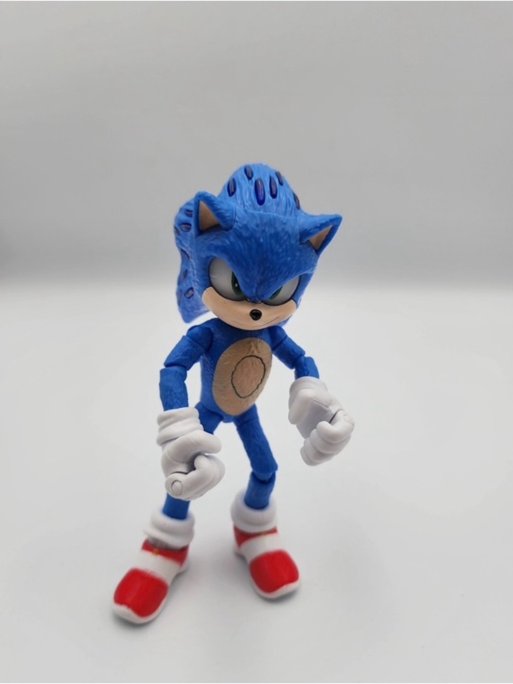 Blue Sonic-Inspired Poseable Action Figure - Kids Toys - Picture 1 of 7
